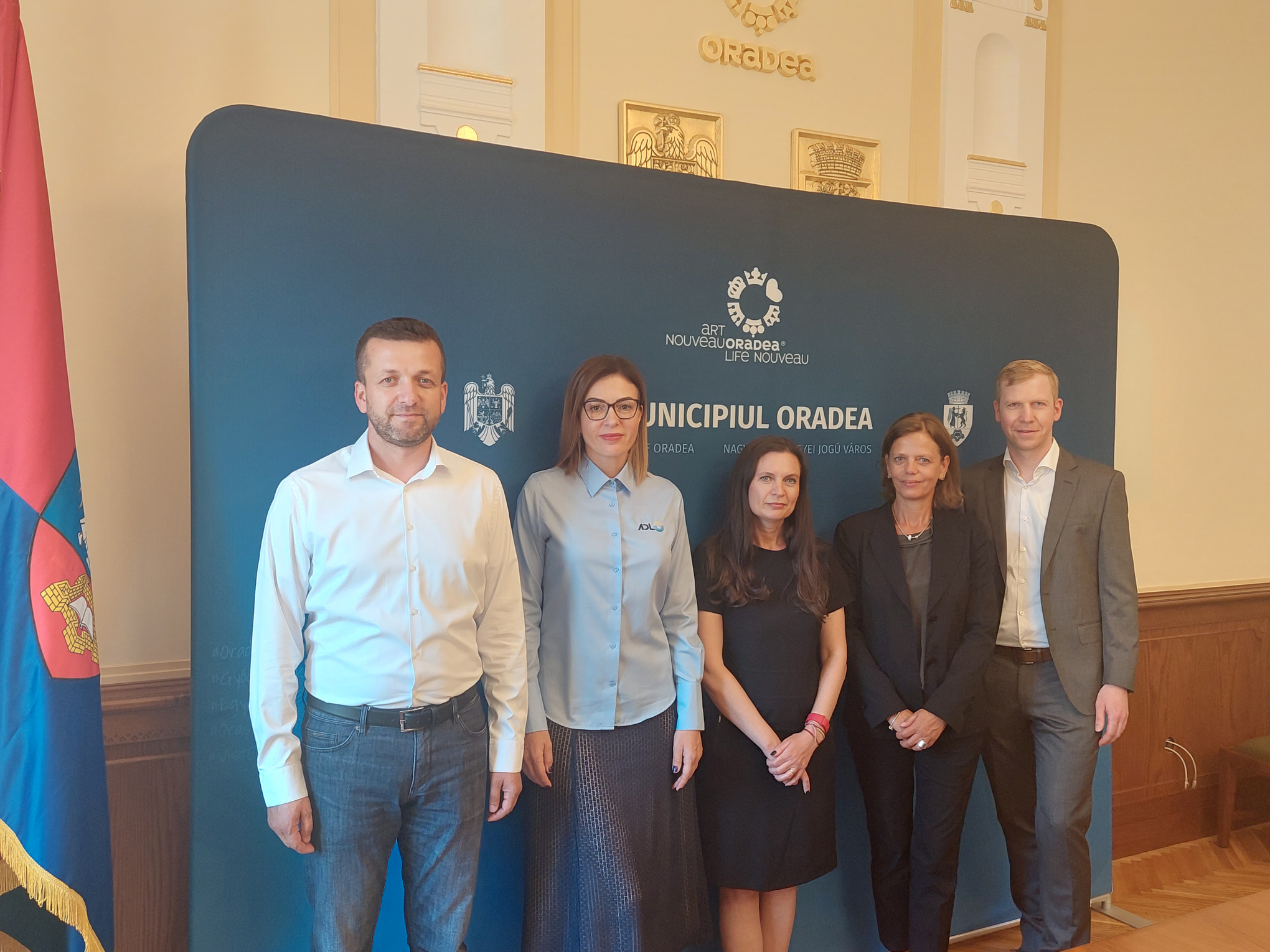 Group image, contract signing